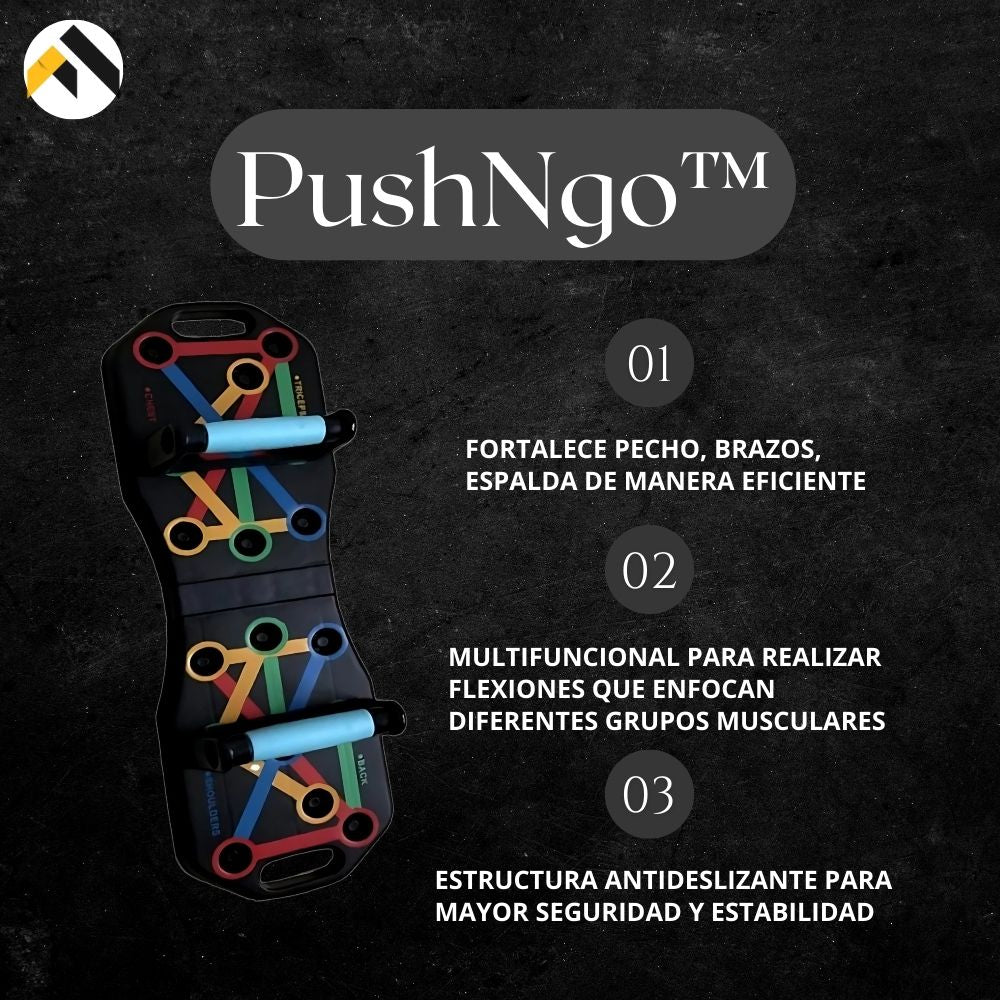 PushNGo™ SOPORTE PUSH UP BOARD MULTIFUNCIONAL