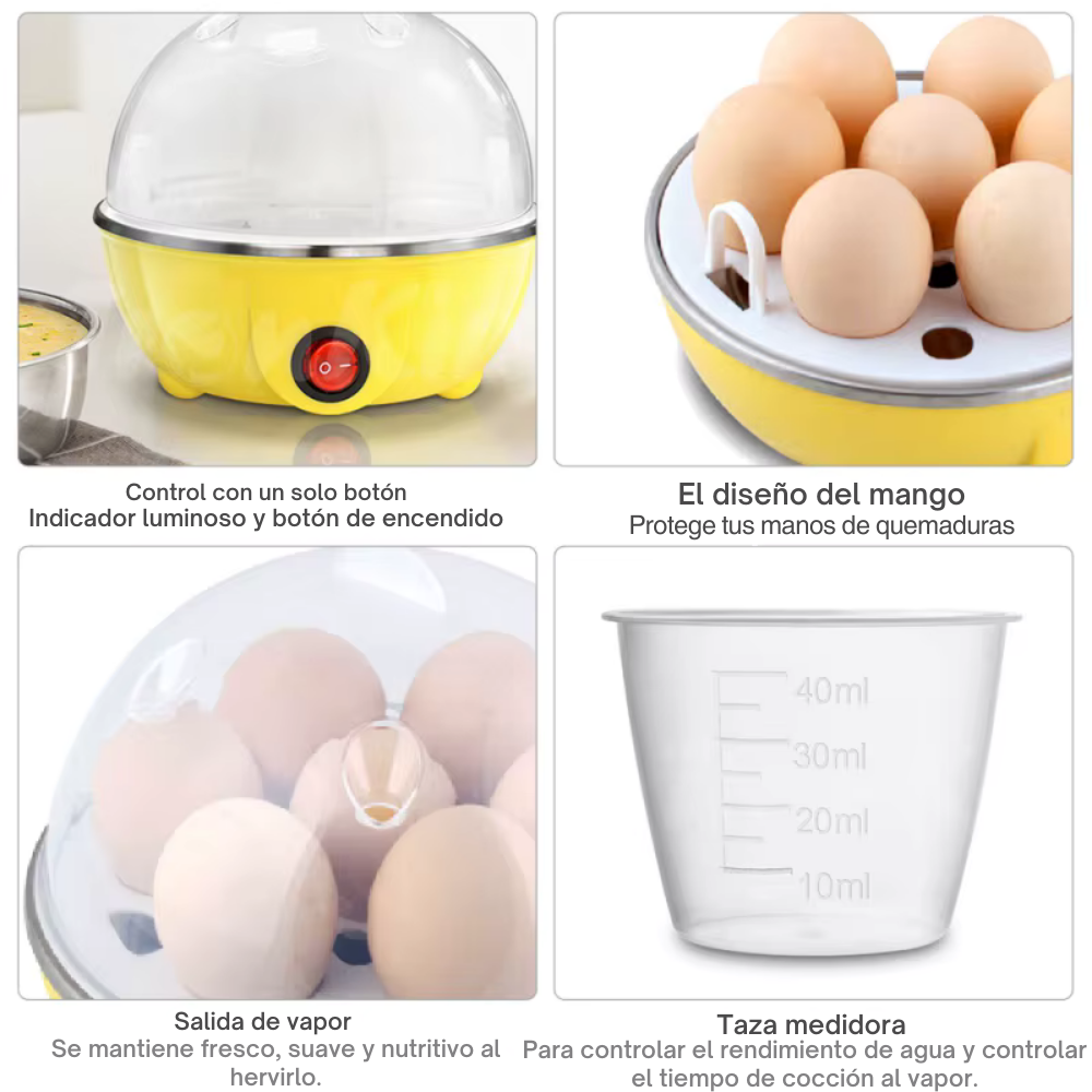 EggMaster™ HERVIDOR DE HUEVOS ELÉCTRICO