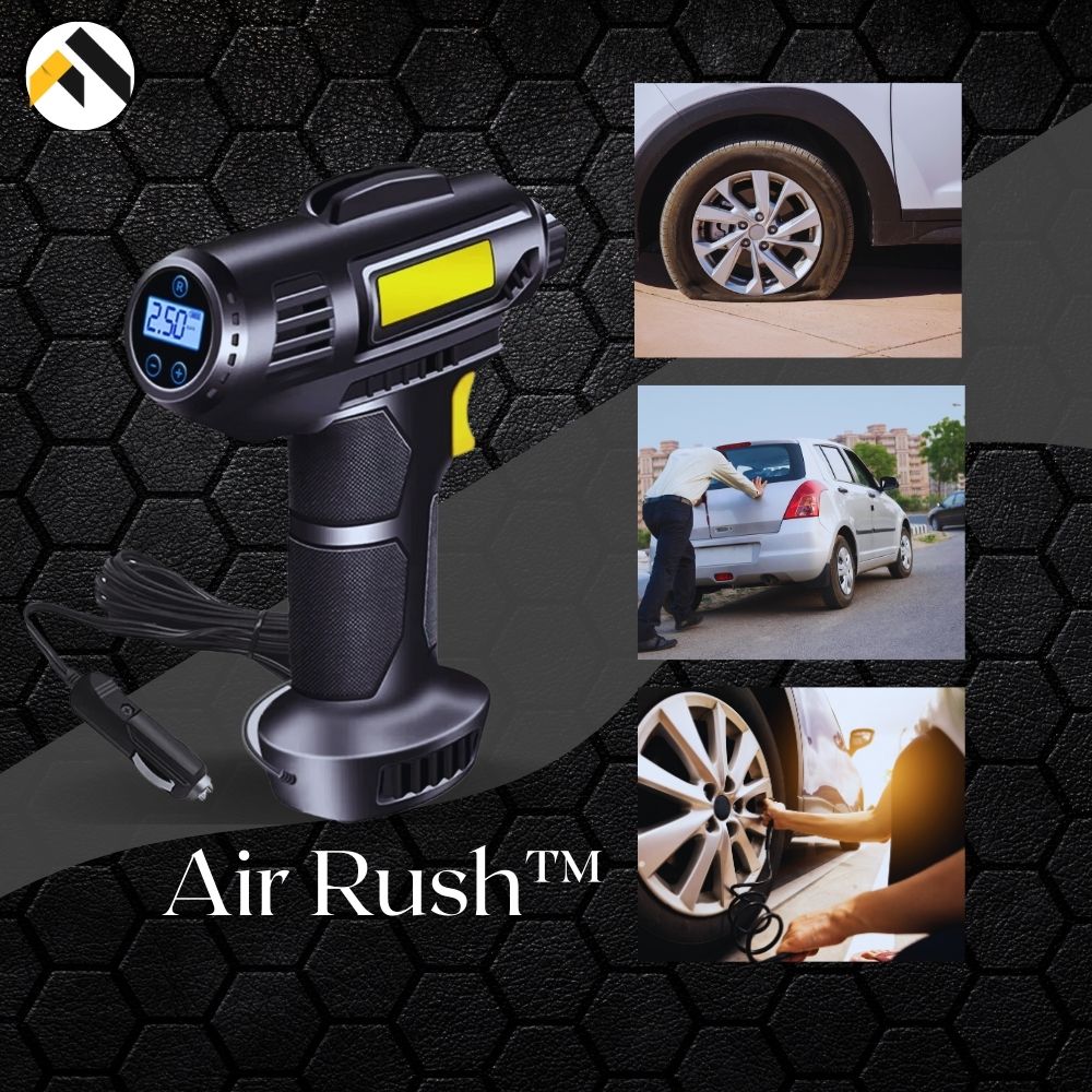 AirRush™ COMPRESOR AIRE INFLADOR LLANTAS