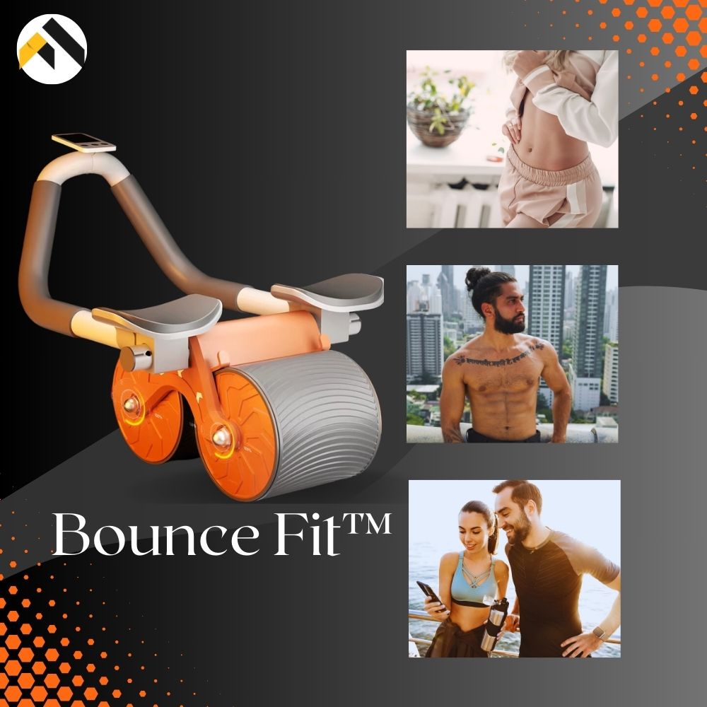 BounceFit™ RUEDA ABDOMINAL SOPORTE CON AUTO REBOTE